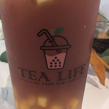 Tea Life - Lychee Jelly Mango Bits and jasmine Green tea at 25% Sweet and still fantastic! - Tea Rooms Near Me - Victorville, California Tea Life - Lychee Jelly Mango Bits and jasmine Green tea at 25% Sweet and still fantastic! - Tea Rooms Near Me - Victorville, California