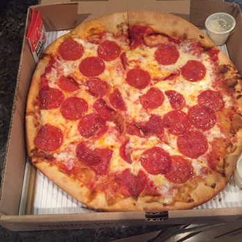 Angelo & Vito's Pizzeria - Medium size pepperoni pizza. Good size slices! - Pizza Near Me - Plano, Texas Angelo & Vito's Pizzeria - Medium size pepperoni pizza. Good size slices! - Pizza Near Me - Plano, Texas