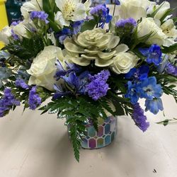 Precious Petals by Jamie - TELEFLORA'S ENCHANTING BLUE BOUQUET