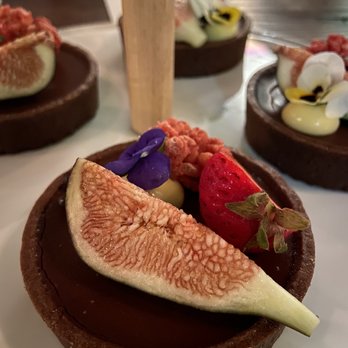 Morimoto Napa - Chocolate caramel miso tart. Impossible not to love! - Japanese Near Me - Napa, California