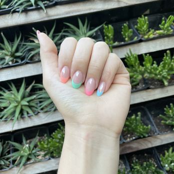 Modern Nails - Acrylic nails with french gel tips - Nail Salons Near Me - Santa Barbara, California