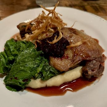 Dancing Bear Appalachian Bistro - Crispy Duck Confit - Amazing - New American Near Me - Townsend, Tennessee
