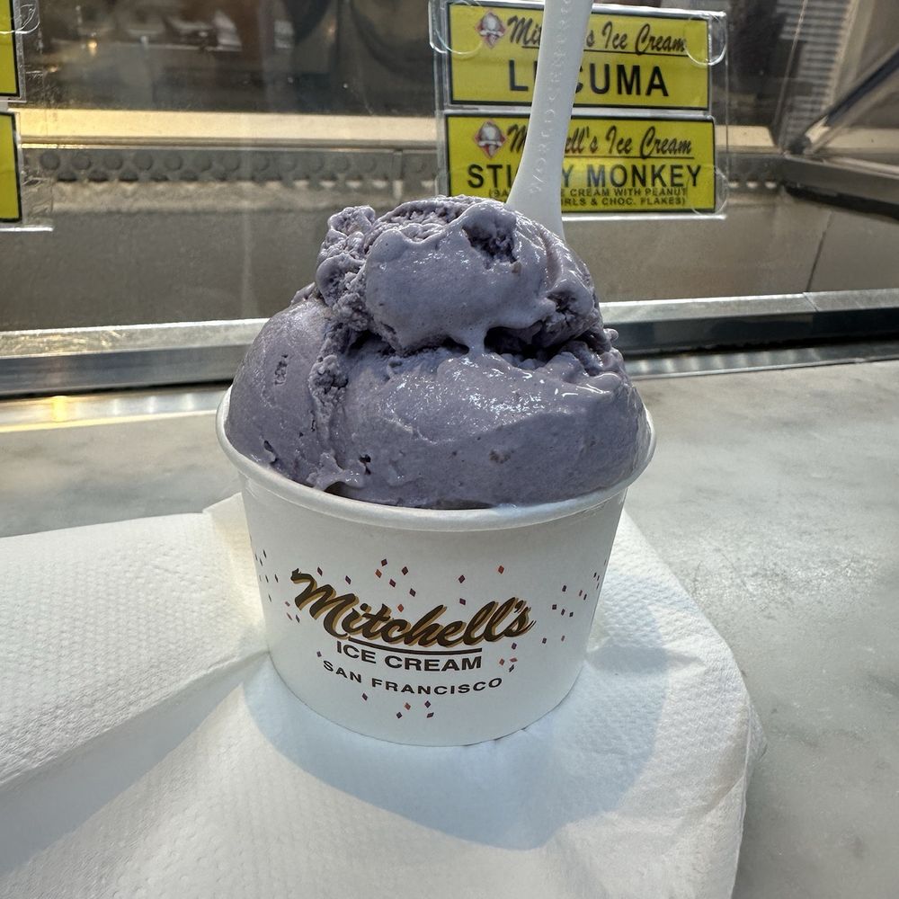 Single scoop of Ube Single scoop of Ube