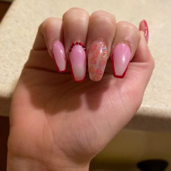 MC Nails & Spa - You can see the air bubbles in my nails. - Nail Salons Near Me - Fairfield, California
