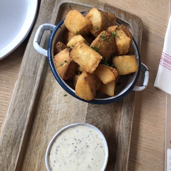 Wursthall - Before touched cricrispy papas plus killer sauce - German Near Me - San Mateo, California