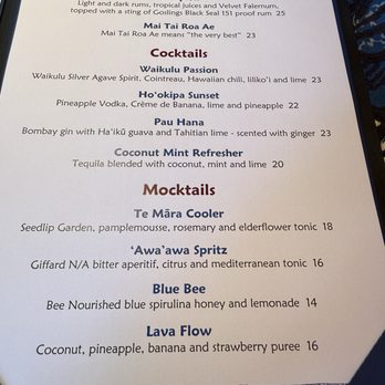 Mama's Fish House - Drink Menu! - Seafood Near Me - Paia, Hawaii Mama's Fish House - Drink Menu! - Seafood Near Me - Paia, Hawaii
