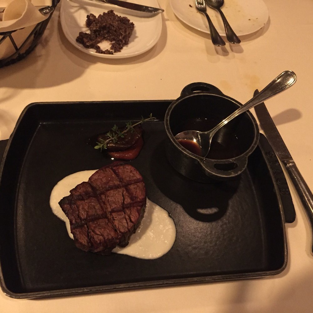 Dawson's - Second course a petite 5 oz steak - Steakhouses Near Me - Sacramento, California Dawson's - Second course a petite 5 oz steak - Steakhouses Near Me - Sacramento, California