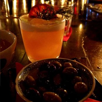 The Keefer Bar - Cocktail and olives. - Lounges Near Me - Vancouver, British Columbia