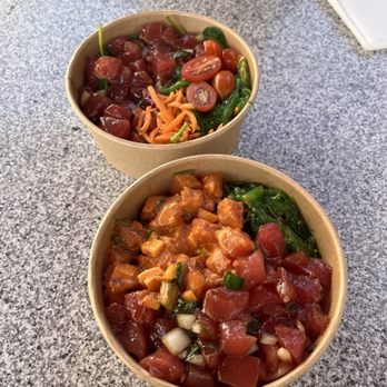 MoDo Hawaii - Half and half poke rice bowl - Donuts Near Me - Santa Clara, California MoDo Hawaii - Half and half poke rice bowl - Donuts Near Me - Santa Clara, California