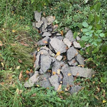 P&M Asphalt Paving - Broken pieces of old asphalt dumped on my property. - Masonry/Concrete Near Me P&M Asphalt Paving - Broken pieces of old asphalt dumped on my property. - Masonry/Concrete Near Me