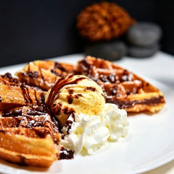 Ice Monster - Freshly made waffle with a crispy exterior and soft center, layered with smooth chocolate, house whipped cream. A perfect - Juice Bars & Smoothies Near Me - Walnut Creek, California