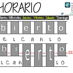 The Low Cost Bar - Horario