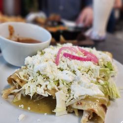 Tita’s Restaurant - Enchilada with green sauce