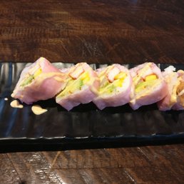 The pink Angel Roll is special and tasty