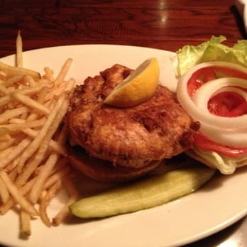 Bricks on Boundary - Shrimp and crab cake burger - New American Near Me - Beaufort, South Carolina Bricks on Boundary - Shrimp and crab cake burger - New American Near Me - Beaufort, South Carolina