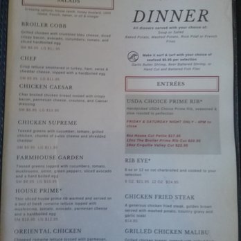 Coquille Broiler - New menu - New American Near Me - Coquille, Oregon