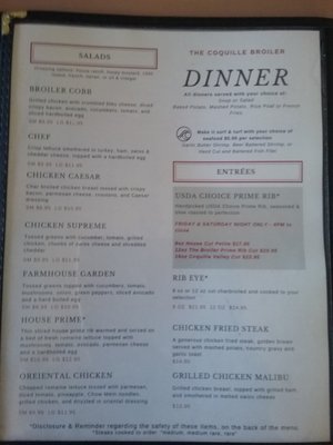 Menu photo 3 Coquille Broiler Coquille, OR
