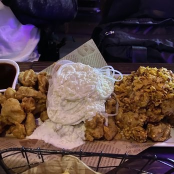 Mr. Dak - #4. Jack Daniel Sauce, Creamy Onion, Tiger Chicken (Fried garlic flakes, Pepper flakes, Corn flake) Special - Chicken Wings Near Me - Flushing, New York