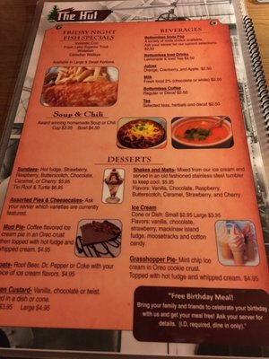 Menu photo 6 Hut Inn Calumet, MI