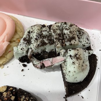 Crumbl - Gilbert - Piece of cardboard in one of my cookies. - Bakeries Near Me - Gilbert, Arizona
