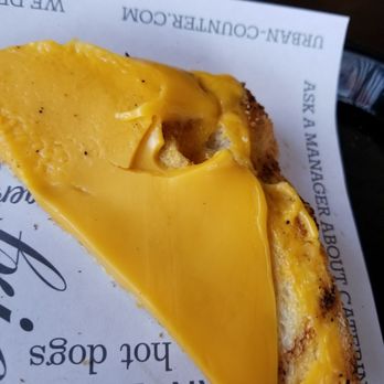 Urban Counter - Unmelted cheese on the grilled cheese - Burgers Near Me - Aurora, Illinois