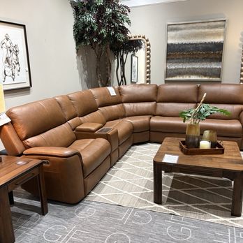 Gallery Furniture - Leather sectional covered in Mackalious leather like fabric. - Furniture Stores Near Me - Richmond, Texas Gallery Furniture - Leather sectional covered in Mackalious leather like fabric. - Furniture Stores Near Me - Richmond, Texas