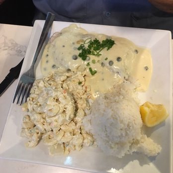 Eagle Cafe - Mahi-mahi with dill sauce - Breakfast & Brunch Near Me - Honolulu, Hawaii Eagle Cafe - Mahi-mahi with dill sauce - Breakfast & Brunch Near Me - Honolulu, Hawaii