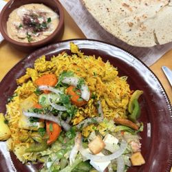 Flame Grill & Mediterranean Bakery - Chicken Shawarma Plate