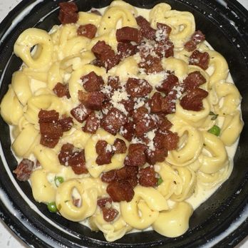 Buon Gusto - Tortellini subbed pancetta for chicken cubes - Italian Near Me - Huntington Beach, California
