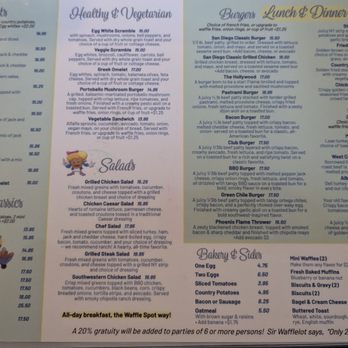 The Waffle Spot - Menu Nov 25 - Breakfast & Brunch Near Me - San Diego, California The Waffle Spot - Menu Nov 25 - Breakfast & Brunch Near Me - San Diego, California