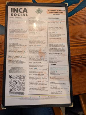 Menu photo 2 INCA Social Vienna, VA