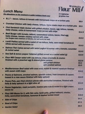 Menu photo 1 Brunswick Flour Mill Brunswick, VIC