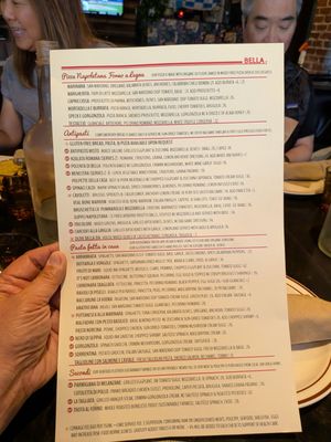 Menu photo 2 Bella Trattoria San Francisco, CA Menu photo 2 Bella Trattoria San Francisco, CA