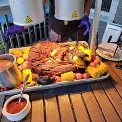 H'ours Creole Smokehouse - Fat Tuesday dinner, smoked Gator,