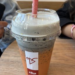 Black sesame Thai Milk Tea