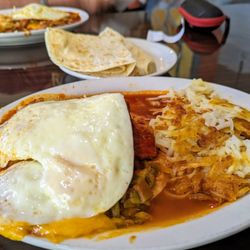 Hannah and Nate's - Carne adovada breakfast enchiladas, Christmas