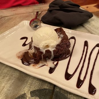 Dumbwaiter Restaurant - Brownie a la mode - we wanted to eat the plate too! Soooo good! - Southern Near Me - Mobile, Alabama