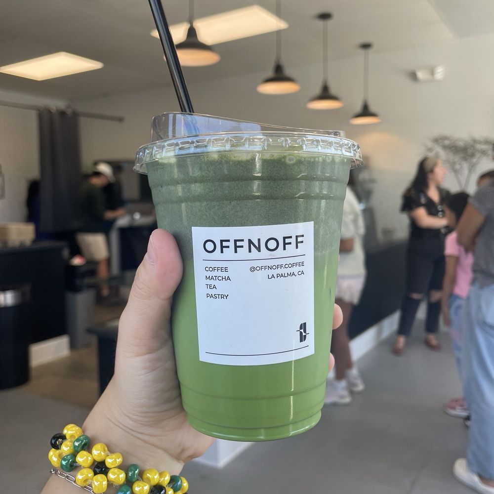 OFFNOFF COFFEE - Matcha latte with a suk creamtop - Coffee & Tea Near Me - La Palma, California OFFNOFF COFFEE - Matcha latte with a suk creamtop - Coffee & Tea Near Me - La Palma, California