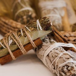 MaeMae Jewelry - smudge kits for different intentions like protection, intuition, success, and healing