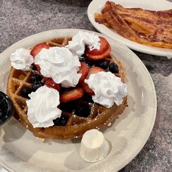 Nick's Family Restaurant - Red white and blue waffles