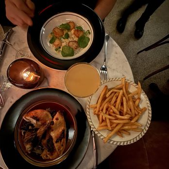 Bistro La Floraison - Chicken and frites, scallops - Wine Bars Near Me - Clayton, Missouri