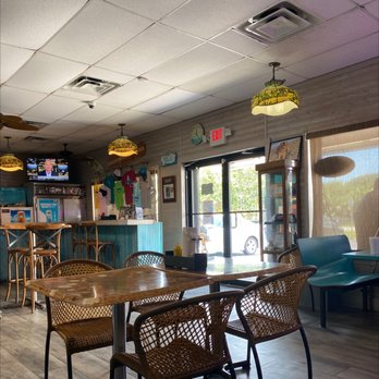 Sharky's - Indoor dining  with bar seating too - American Near Me - Fort Pierce, Florida