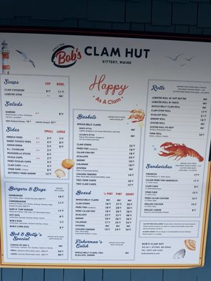 Menu photo 1 Bob's Clam Hut Kittery, ME