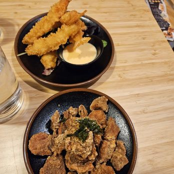 Kyuramen - Cherry Hill - Top: Shrimp Tempura Bottom: Popcorn Chicken - Ramen Near Me - Cherry Hill, New Jersey