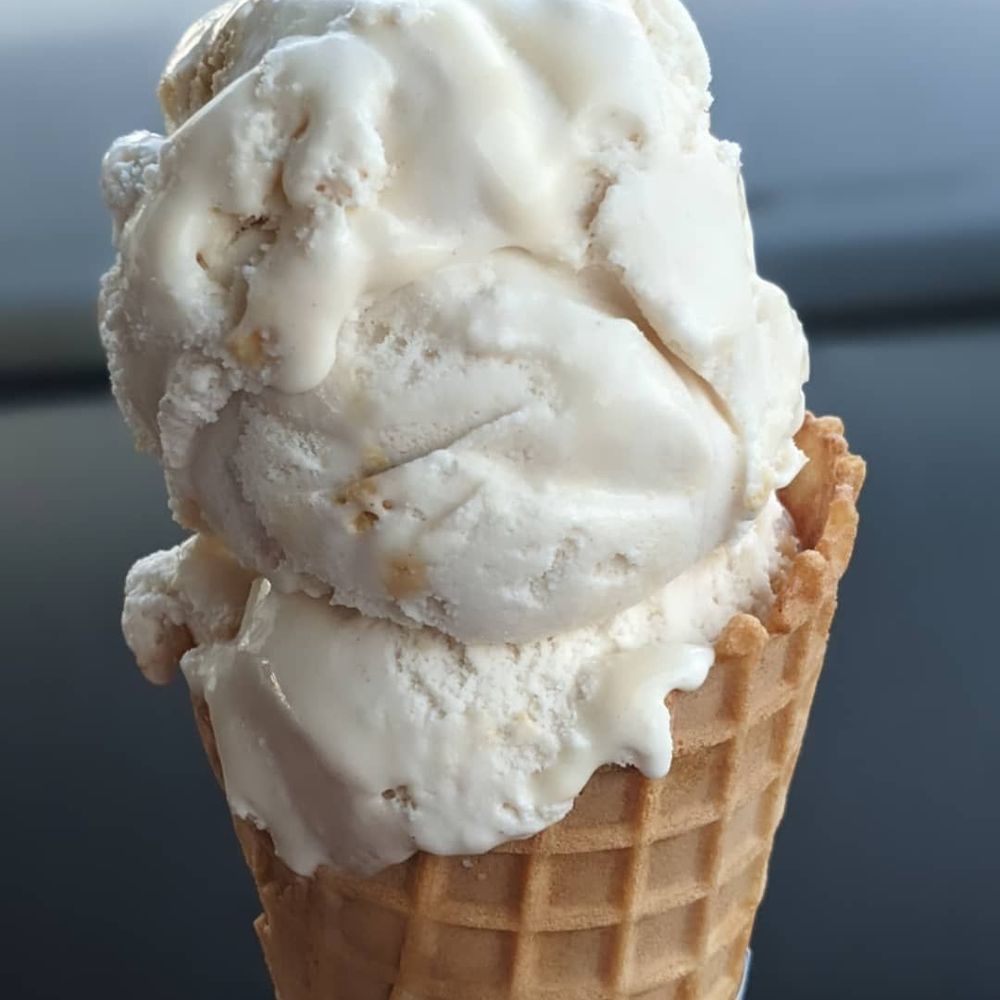 Carrot cake waffle cone Carrot cake waffle cone