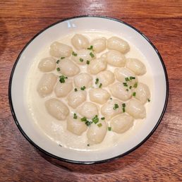 Ricotta stuffed gnocchi. Yum