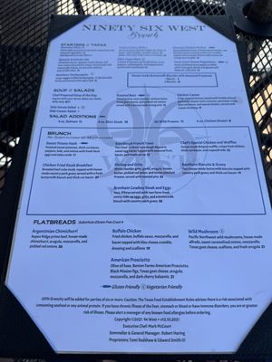 Menu photo 4 96 West Brenham, TX