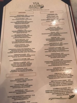 Menu photo 7 Via Alloro Beverly Hills, CA Menu photo 7 Via Alloro Beverly Hills, CA