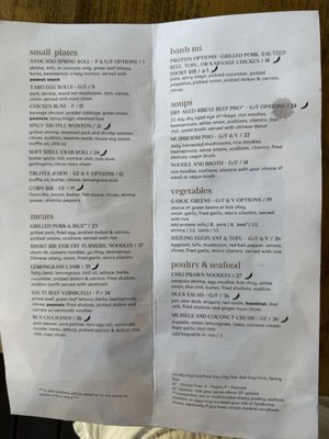 Menu photo 7 Ba Sa Bainbridge Island, WA