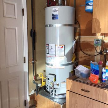 Rapid First Plumbing - New Bradford White water heater installation with expansion tank. - Plumbing Near Me - McClellan Park, California Rapid First Plumbing - New Bradford White water heater installation with expansion tank. - Plumbing Near Me - McClellan Park, California